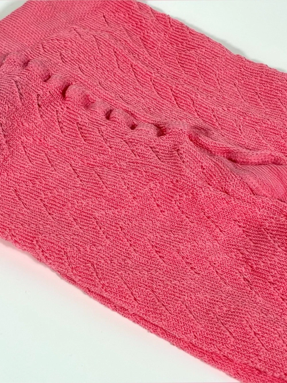 Gucci Chevron Knit Tights Pink Roseate Small NEW Box Included